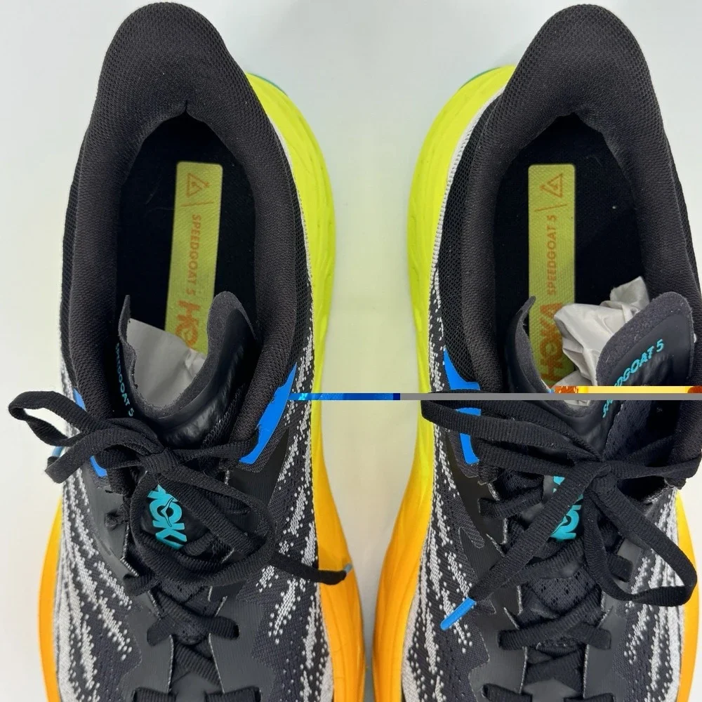 HOKA One One Speedgoat 5 Trail Running Shoes Men's 12.5 D Vibram Megagrip Hiking